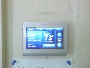 Thanks to Bill Chidsey for locating and installing this up-to-date thermostat!
